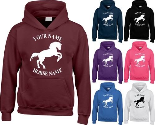 Personalised hoodie horse - hoodie,