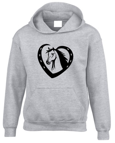 Heart shape horse - heart, hoodie