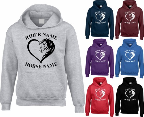 Personalised hoodie horse - hoodie,