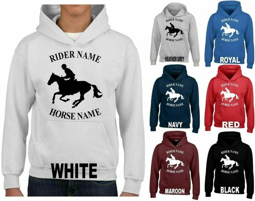 Personalised hoodie horse - personalised,
