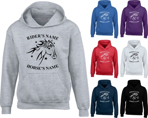 Personalised horse hoodie face - personalised,