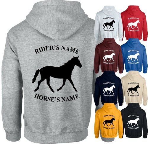 Personalised horse hoodie - personalised,