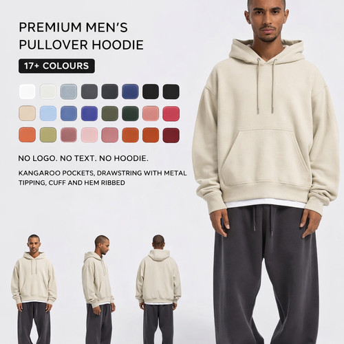 Mens pullover hoodie fleece