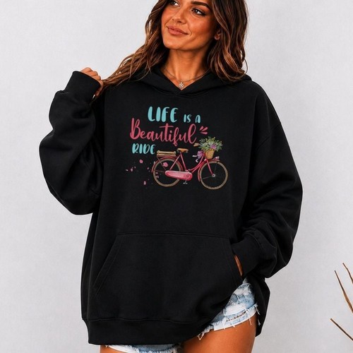 Life ride cycling hoodie - ride,