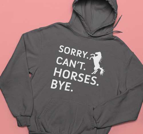 Sorry can horses bye hoodie - sorry, can't
