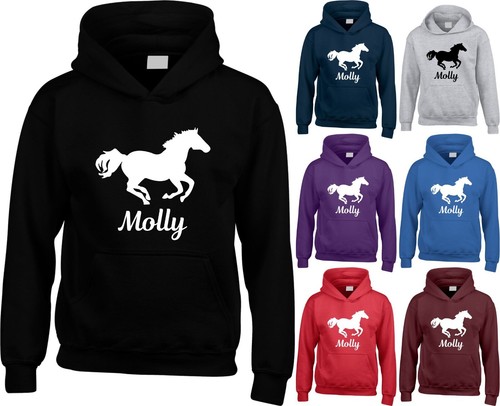 Personalised hoodie horse - personalised,