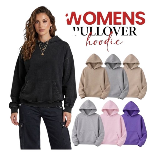 Womens pullover hoodie plain - hoodie,