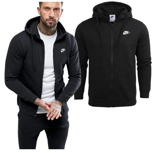 Nike zip hoodie mens black - zip,