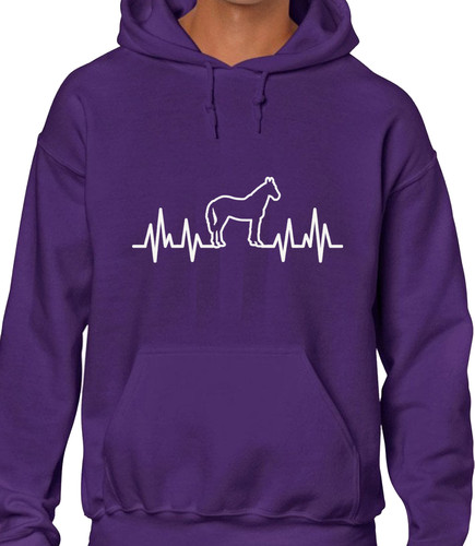 Horse heartbeat hoody - horse, hoodie
