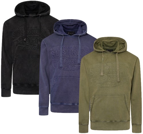 Mens kam long sleeve hooded - kam,